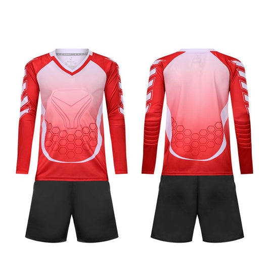 Adult Kids Football Goalkeeper Jerseys Custom Long Sleeve Soccer Goalkeer Uniform Boy Socce Training Football Uniforms For Child