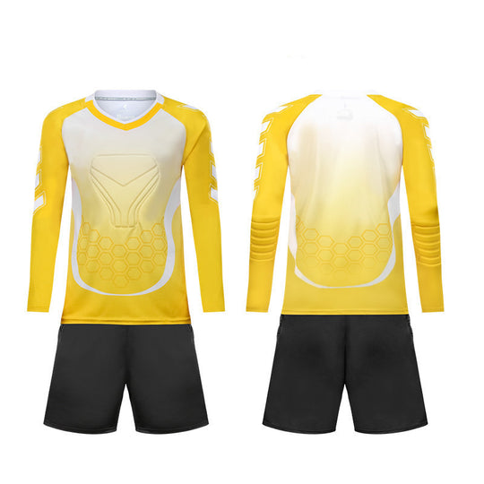 Adult Kids Football Goalkeeper Jerseys Custom Long Sleeve Soccer Goalkeer Uniform Boy Socce Training Football Uniforms For Child
